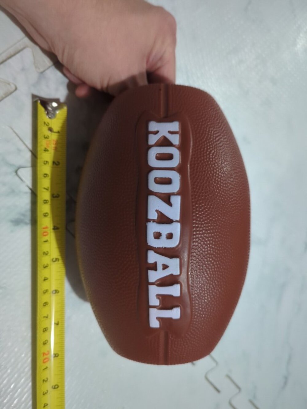 Genuine Official Koozball Football Can Cooler Koozie Brown 7.5" Tall